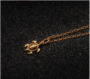 Tiny sea turtle necklace 925 silver - Marc Ocean 