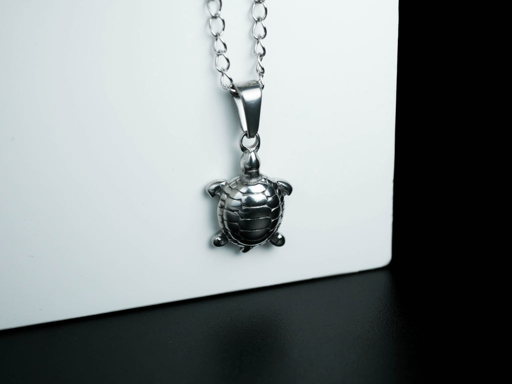 Stainless Steel Turtle Necklace - Marc Ocean 