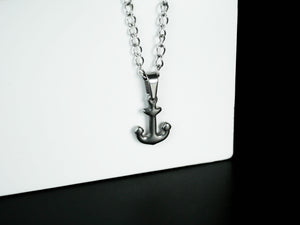 Stainless Steel Anchor Necklace - Marc Ocean 